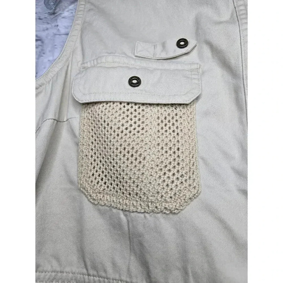 LRL Ralph Lauren khaki casual vest 100% cotton button up size M. - Picture 5 of 11